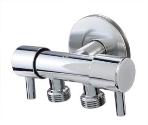 Διακόπτης διπλός χρωμέ S/S 304