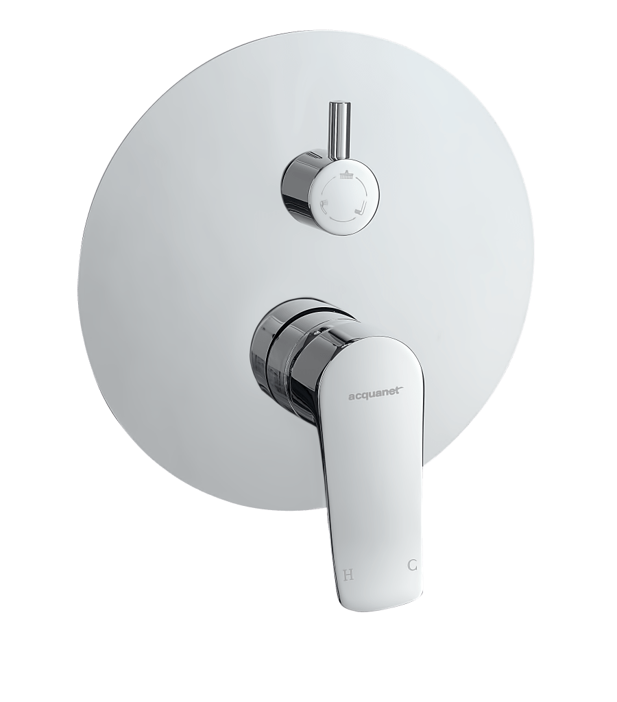 Round εντοιχισμού τριών παροχών