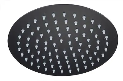 Κώδωνας ντουζ round black inox S/S 304