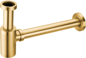 Round σιφών νιπτήρος ορειχάλκινο Brushed Gold