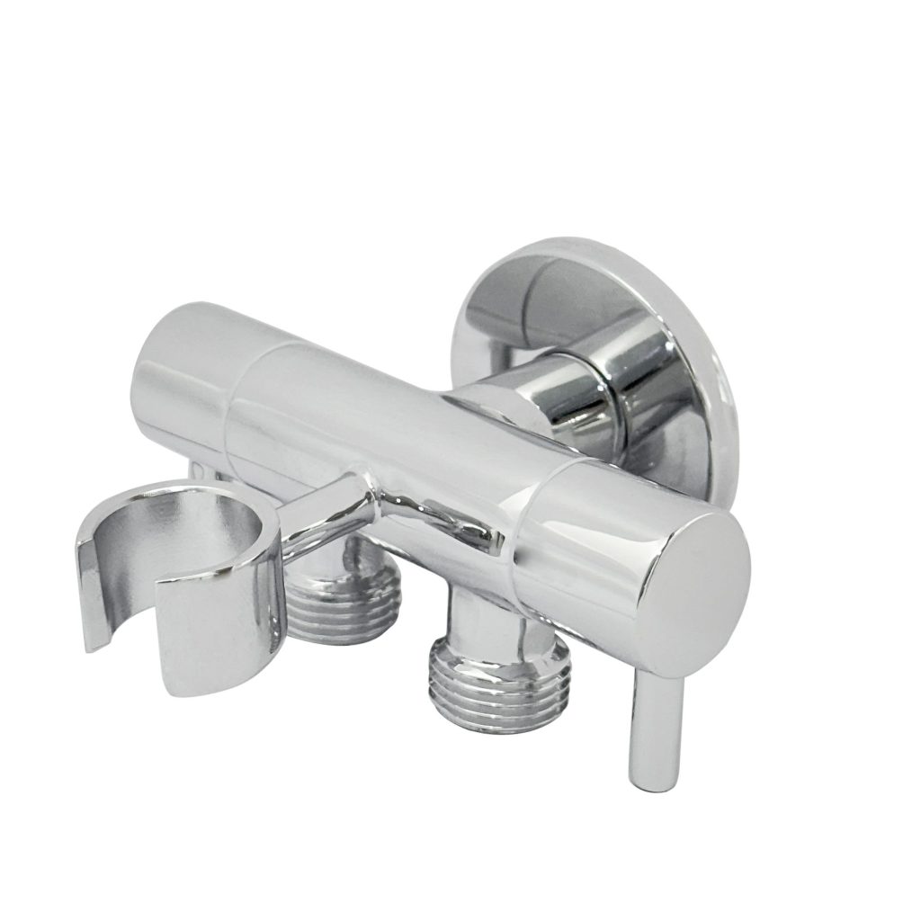 Διακόπτης διπλός ορειχάλκινος με στήριγμα