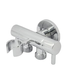 Διακόπτης διπλός ορειχάλκινος με στήριγμα