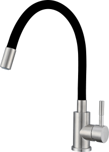 Volcano Κουζίνας Flexy Steel Μαύρη